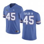 Men's Florida Gators #45 Clifford Taylor IV NCAA Jordan Brand Blue Authentic Stitched College Football Jersey URY2862RB